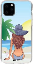 Casetastic Apple iPhone 11 Pro Hoesje - Softcover Hoesje met Design - Mermaid Brunette Print