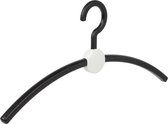 De Kledinghanger Gigant - 4 x Garderobehanger Point kunststof zwart / wit, 45 cm