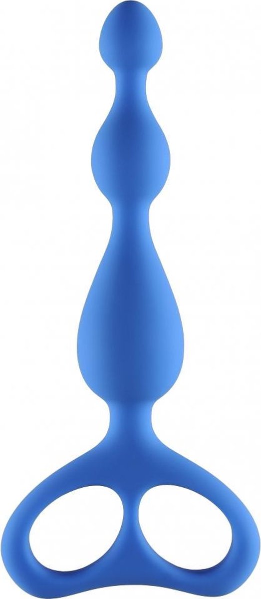 Lola Toys - BlackDoor Black Edition - Ultimate Beads - Buttplug met Kralen - Flexibele Anaal Ballen/ Kralen/ Ketting met handgreep - Anal Beads - Anaalplug 100% Siliconen - Prostaat Stimulatie - P-Spot - Unisex - 17cm x 3cm - Blauw