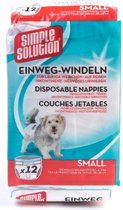 Simple Solution Wegwerp Honden Luier - SMALL 12 ST 38-48 CM