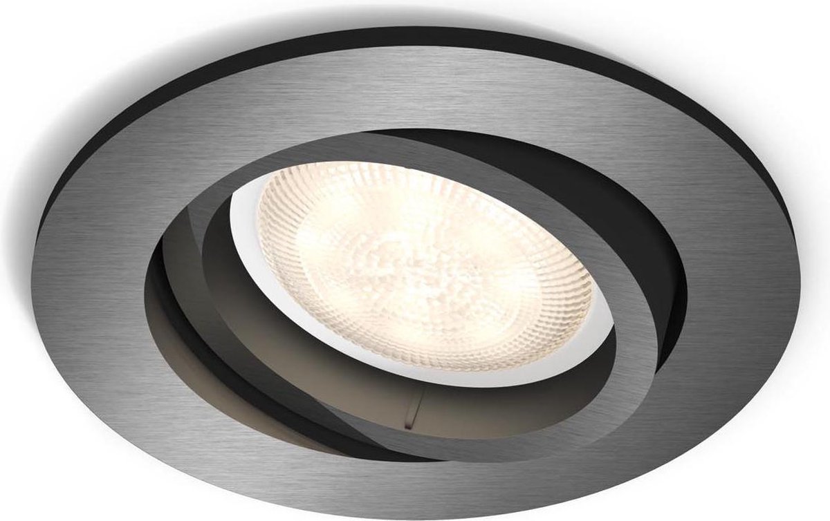 Philips Shellbark - Inbouwspot - 1 Lichtpunt - grijs - 1 x 500lm