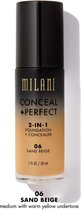 Milani Conceal + Perfect 2-in-1 Foundation + Concealer 06 Sand Beige