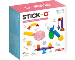 foto van Stick-O Role Play Set - 26 onderdelen - magnetisch speelgoed - speelgoed 1 jaar - peuter speelgoed jongens en meisjes - baby speelgoed - speelgoed jongens 2 jaar