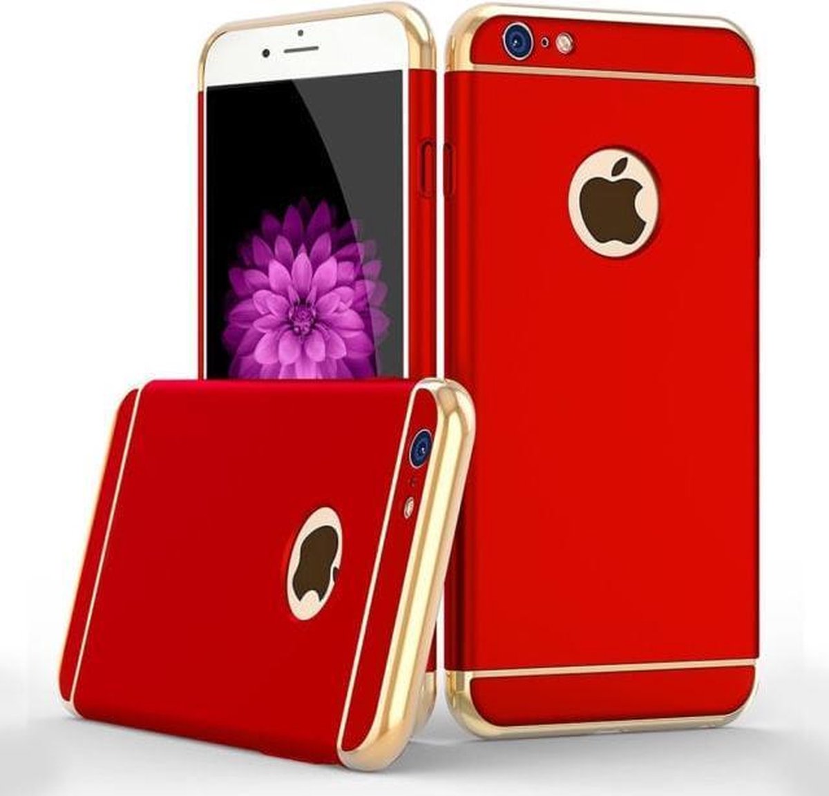 Telefoonhoesje - iPhone 6/6s Plus - rood - ultradunne TPU beschermhoes