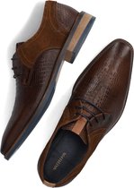Mazzeltov 3967 Nette schoenen - Veterschoenen - Heren - Cognac - Maat 45