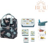 BEAU by Bo Studio Ditte sac à dos petit + A Little Lovely Company coffret rentrée scolaire Véhicules