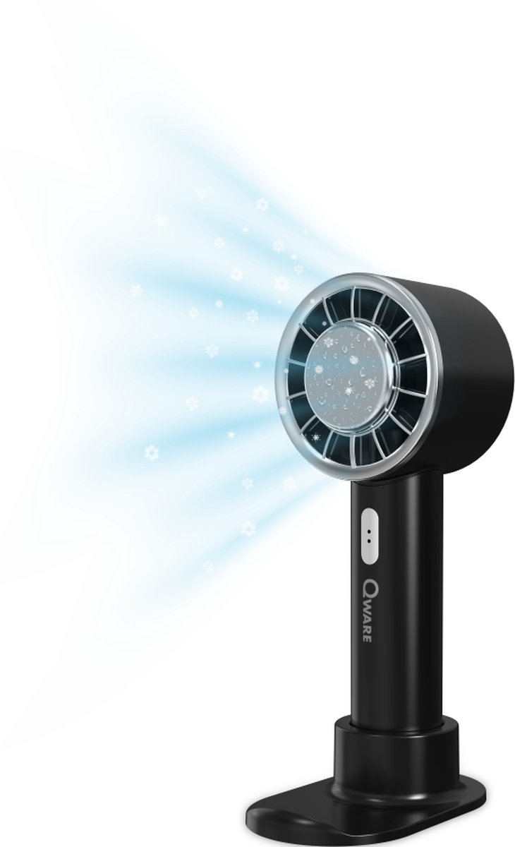 Qware - Handheld Ice Fan - Black