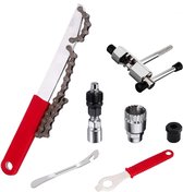 Fiets crankverwijderaar - pedaalverwijderaar - gereedschap cranktrekker - gereedschap - arm - moersleutel - fiets reparatie tool