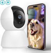 Zentek Smart Huisdiercamera HD +5GHZ+WiFi - Hondencamera - Pet camera AI-Bewegingsdetectie & Nachtzicht - 2-Weg Audio - Eenvoudige App Installatie (XMEYE & ICSEE) - Inclusief Montagekit