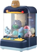 QProductz Snoepmachine - Grijpmachine met 20 Cadeautjes - Kauwgomballen Automaat voor Kinderen - Blauw - Oplaadbaar - 16x 10 x 24cm
