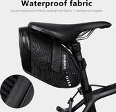 Inbike Waterdichte zadeltas - voor e-bike, MTB, Racefietsen - Grote Capaciteit - Fietszadeltas - Zwarte Kleur, Fietsaccessoires - Opberging Zadel-inclusief bandenlichters