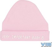 VIB® - Muts rond - Very Important Baby (Roze) - Babykleertjes - Baby cadeau