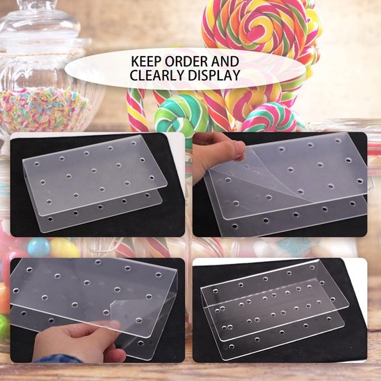 Lot De 2 Supports à Cake Pop, Avec 100 Tiges à Cake Pop, Supports à