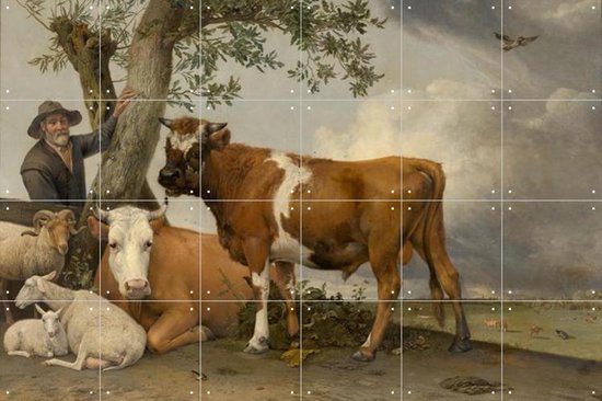 IXXI De stier - Wanddecoratie - Dieren en insecten - 120 x 80 cm