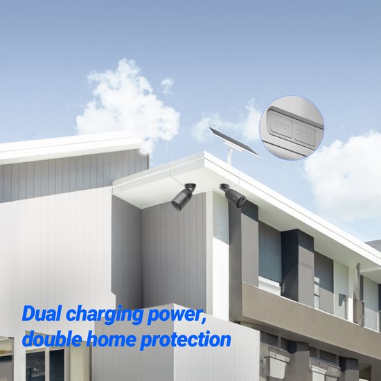 Ezviz PBC 24W - Beveiligingscamera accessoire - Laad alle buiten cameras Ezviz - Zonnepaneel - 75 Wh batterij - Wit van EZVIZ — afbeelding 3