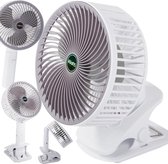 Tafelventilator Met Klem - Handventilator - USB Fan - Inklapbaar