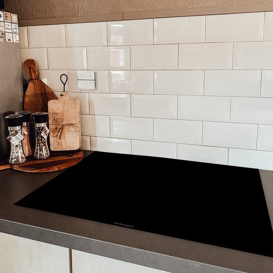 KitchenYeah® Protection plaque induction 76x51.5 cm - Noir - Protege plaque de cuisson - Couvre plaque induction - Protecteur d'induction - Cuisine