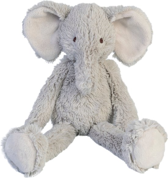 Foto: Happy horse olifant enzo knuffel 28cm grijs baby knuffel