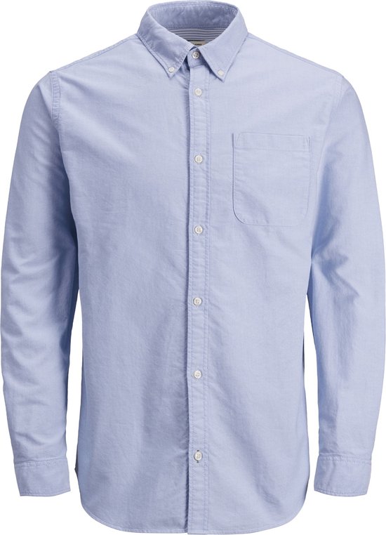 Jack & Jones - Heren Overhemden Classic Oxford - Blauw - Maat XL