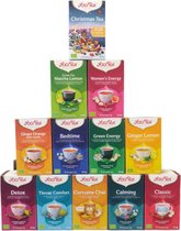 Yogi Tea top 12 - best-sellers - 12 saveurs différentes - 12 packs x 17 sachets de thé