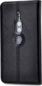 Mobilize Premium Gelly Telefoonhoesje geschikt voor Sony Xperia XZ2 Premium Hoesje Bookcase Portemonnee - Zwart