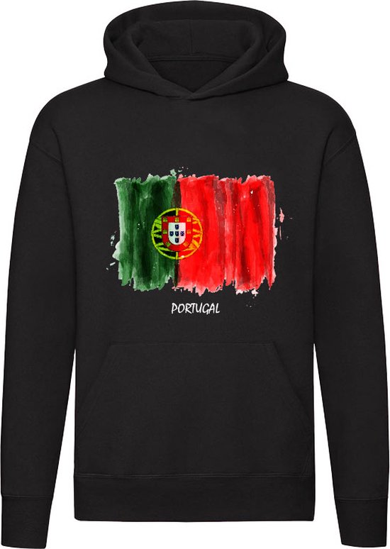 Portugal Hoodie EC Coupe du Monde football unisexe pull