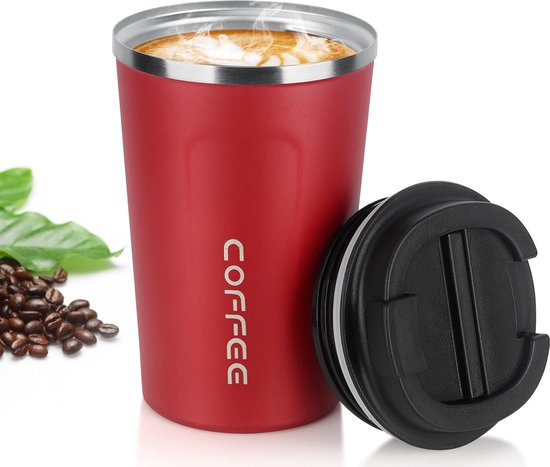 HEECN tasse mousqueton inox double paroi - tasse randonnée avec
