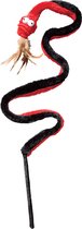 Kong cat snake teaser - Kattenkruid - 53cm x 9.5cm x 5cm - Rood/Zwart