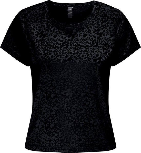 Only Play Jung Life Aop Short Ss Train Shirt Femme 15322072-black - Couleur Zwart - Taille L