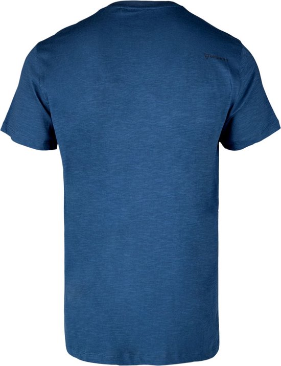Brunotti John-Logo-Slub Heren T-shirt | Blauw