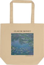 Claude Monet 'Nénuphars' ("Water ") Peinture célèbre Tote bag | Sac 100% coton | Sac fourre-tout artistique | Naturel