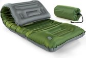 Isomat outdoor luchtmatras zelfopblazend: dikke slaapmat voor camping en trekking met kussen