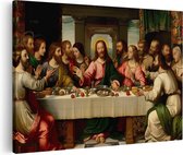 Artaza Tableau sur toile La Cène de Jésus - 60x40 - Décoration murale - Photo sur toile - Impression sur toile