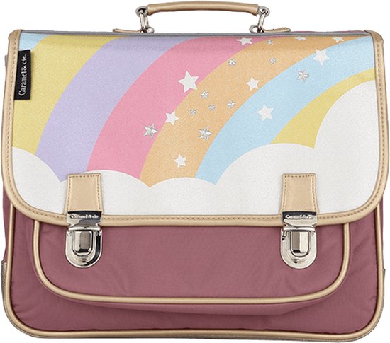 Caramel & Cie Boekentas/Schooltas Starry Rainbow - Multi