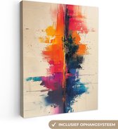 Peinture sur toile 90x120 cm - Décoration murale Moderne - Peinture - Art - Coloré - Décoration murale salon - Décoration chambre moderne - Tableaux abstraits