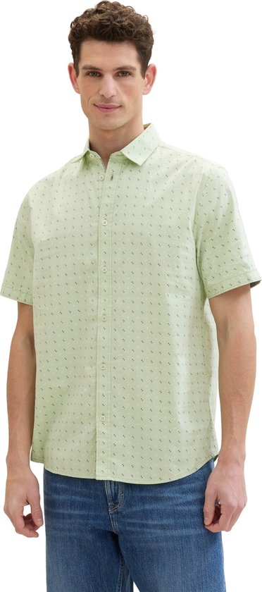 Tom Tailor Men-Hemd--35377 green geo-Maat S