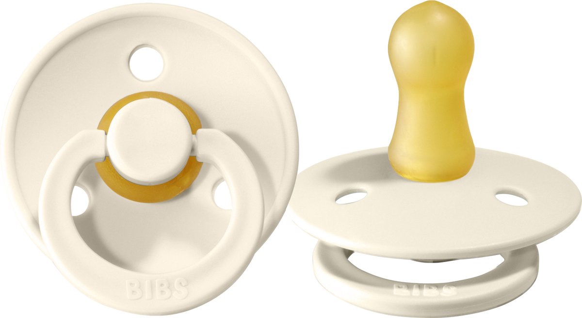 Goedkoopste Bibs Fopspeen Round 0-6mnd Ivory