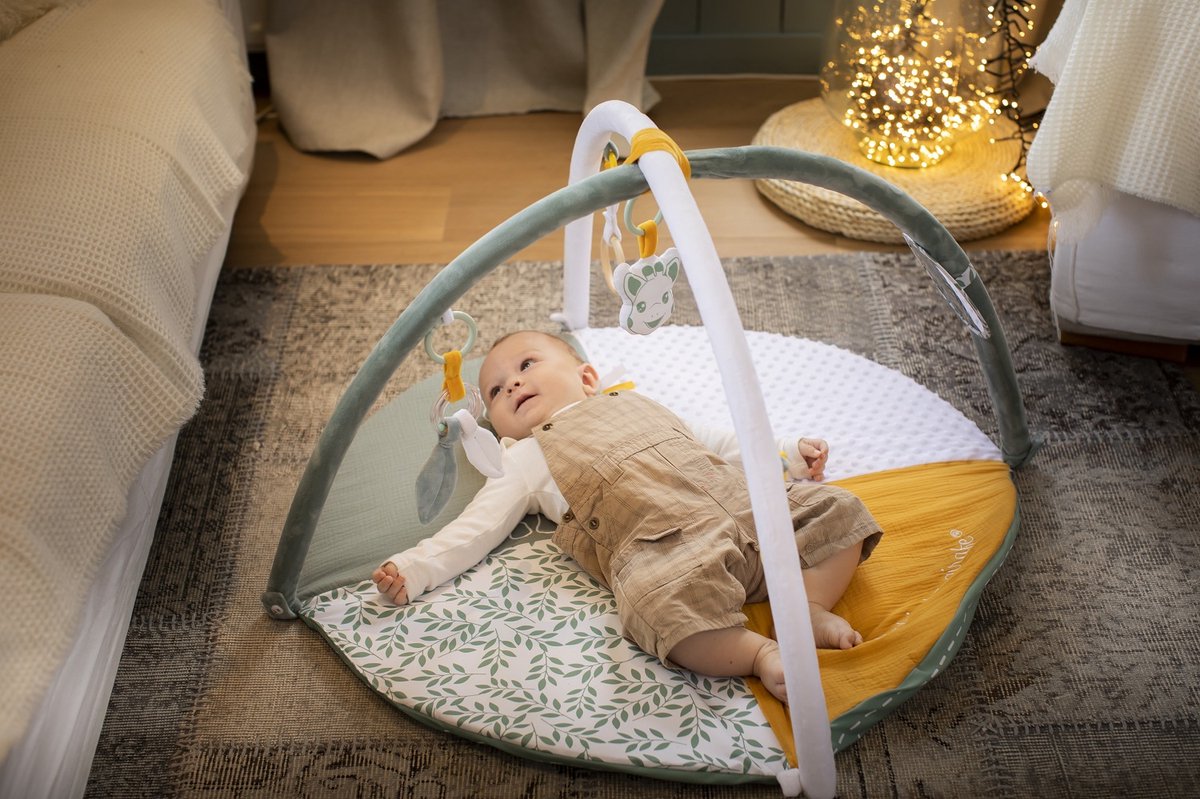 Sophie de giraf Reverso Activity & Foto speelkleed - Babygym - Speelmat - Machinewasbaar - Vanaf 0 maanden - 50 x 90 x 90 cm - Groen/Geel/Wit — afbeelding 7