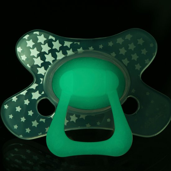 Difrax Fopspeen - Natural - 20+ Maanden - Glow in the Dark van Difrax — afbeelding 2