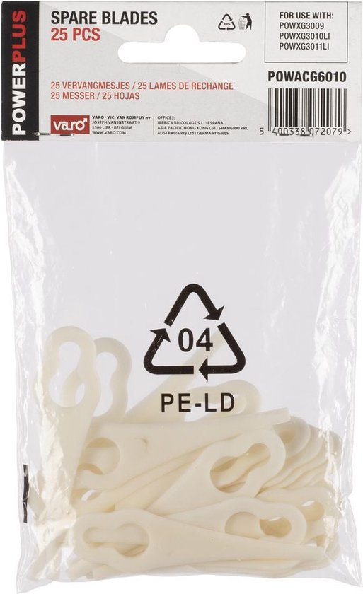 Powerplus - POWACG6010 - Reservemesjes #25 - powxg3010li-xg3011li-xg3009 van Powerplus — afbeelding 2
