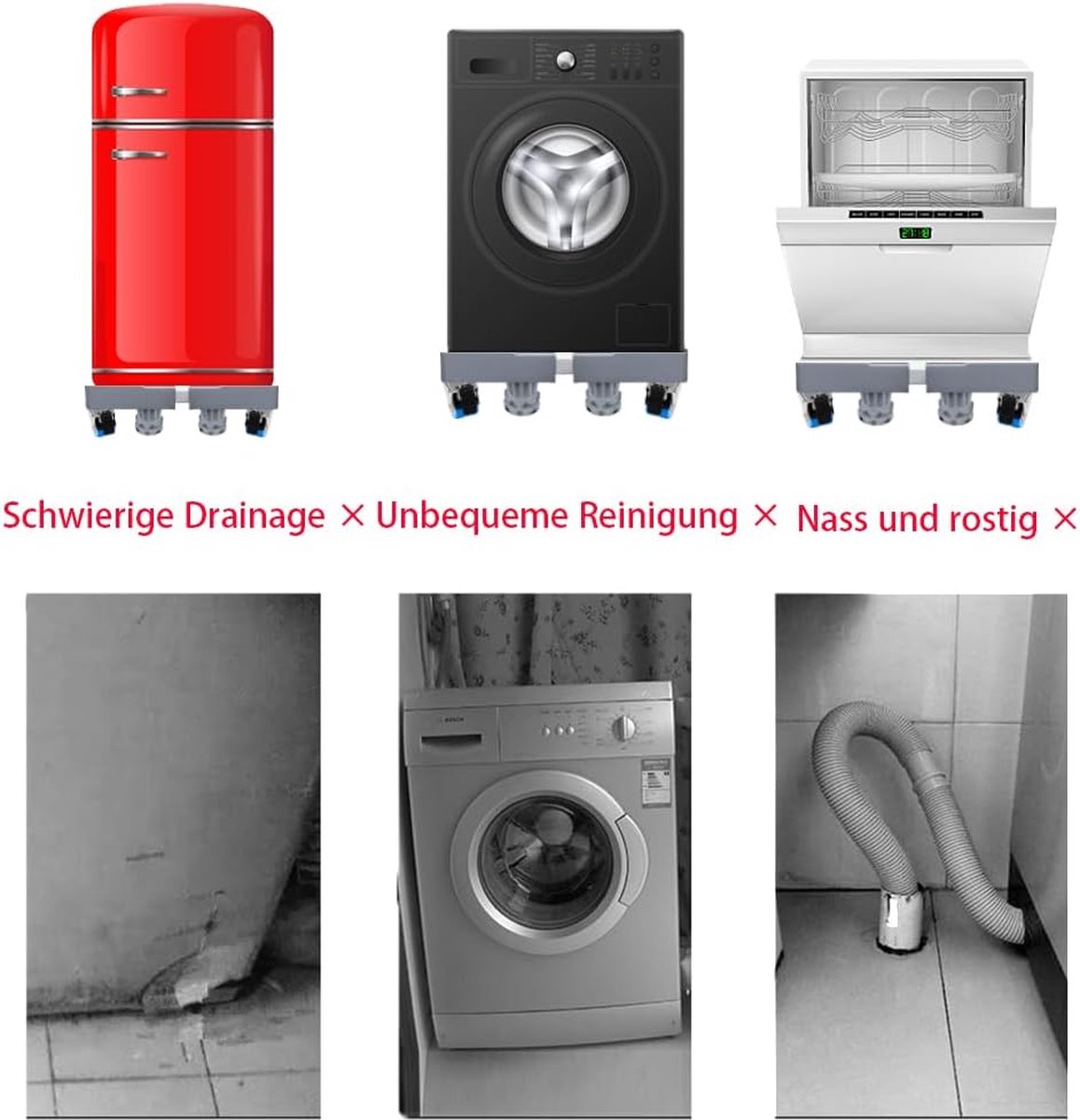 Vonia Wasmachine Verhoger - Universele Verhoging Voor Witgoed Verstelbaar 300 Kg Zwart 66f5f888f6632e7e3402b7ec Vonia Wasmachine Verhoger - Universele Verhoging Voor Witgoed Verstelbaar 300 Kg Zwart 66f5f888f6632e7e3402b7ec