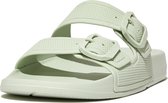 FitFlop Iqushion Two-Bar Buckle Slides GROEN - Maat 37