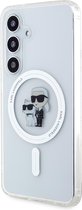 Samsung Galaxy S24 Backcase hoesje - Karl Lagerfeld - Effen Transparant - TPU (Zacht)