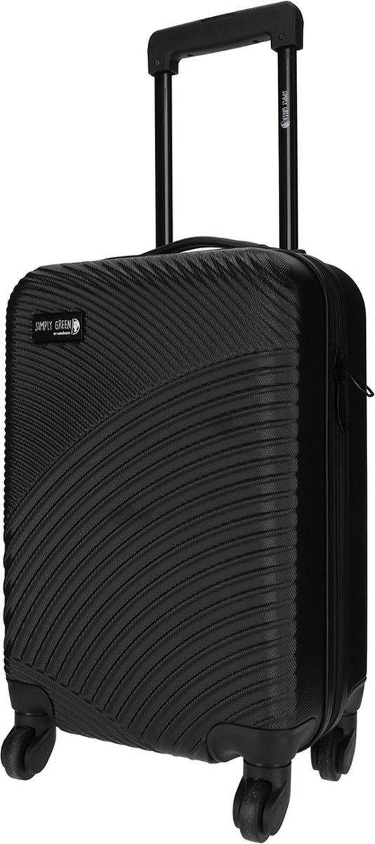 Nörlander Reiskoffer 31L - Handbagage koffer - Duurzaam rPet - Zwart