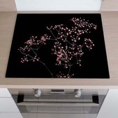 Inductiebeschermer bloessem | 60 x 52 cm | Keukendecoratie | Bescherm mat | Inductie afdekplaat