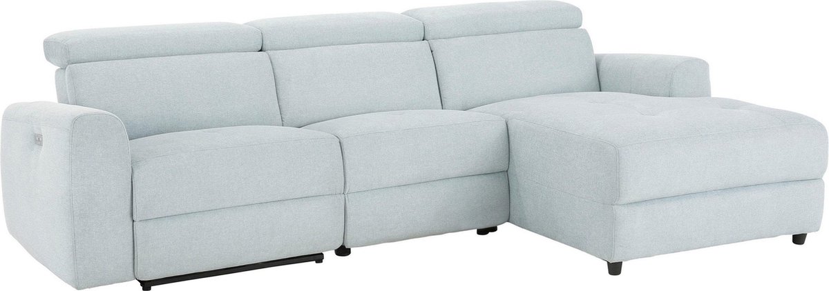 Capena-Slaapbank - Chaise Longue - Blauw Stof