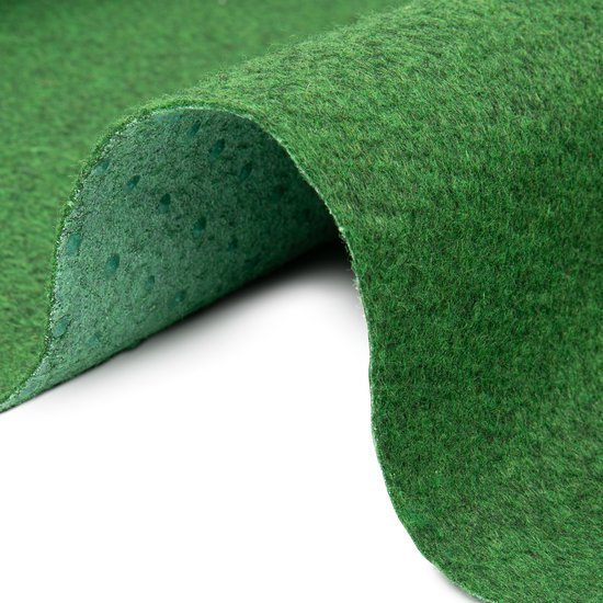 Tapiso Kunstgras Pemba Tapis de Gazon Vert 1 cm Balcon Terrasse Jardin Taille - 200x1450
