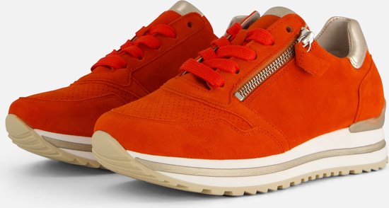 Gabor Sneakers oranje Suede - Dames - Maat 41