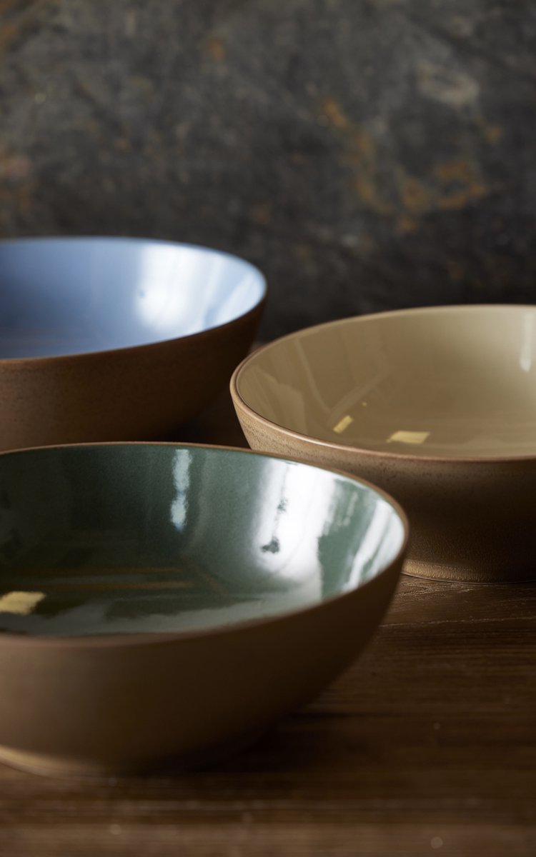 Saladier BITZ Kusintha En Verre - Diamètre 24 Cm - Couleur Ambre - Décoration De Table Colorée