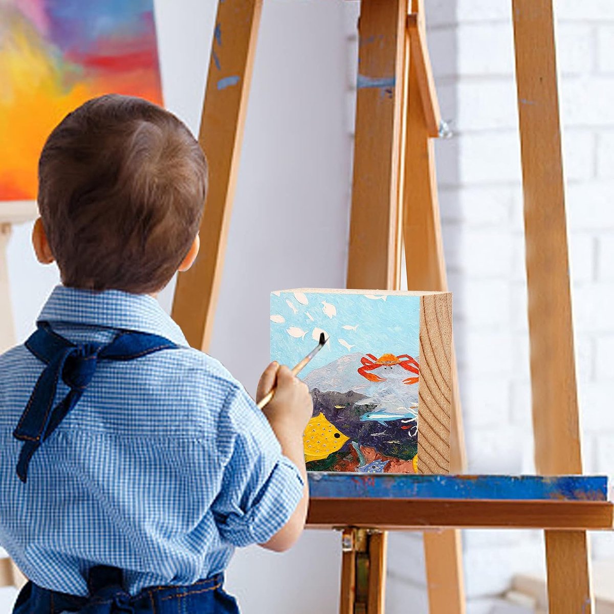 Onafgewerkte Houten Canvas Doospanelen Voor Het Schilderen Van Diepe Wieg Lege P